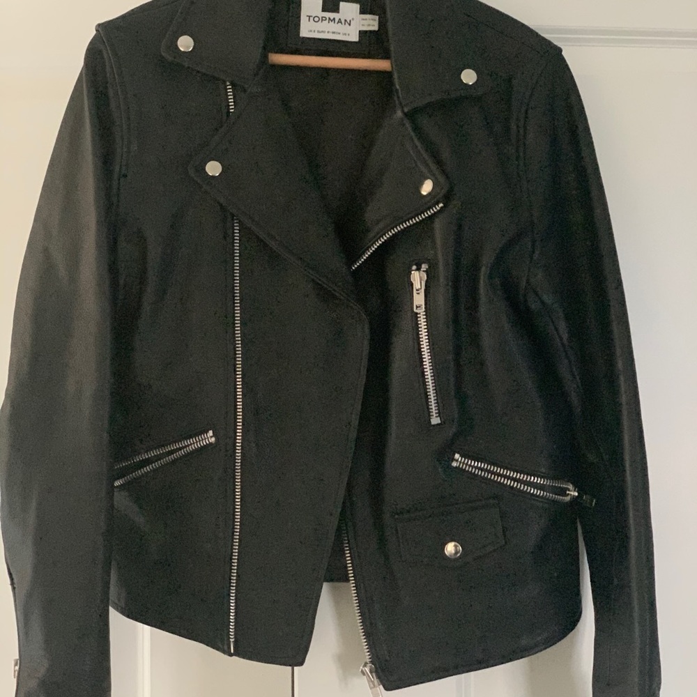 Biker leather jacket